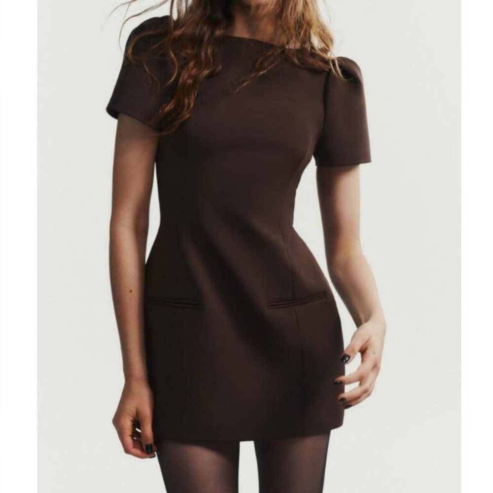 Zara mini pleated dress